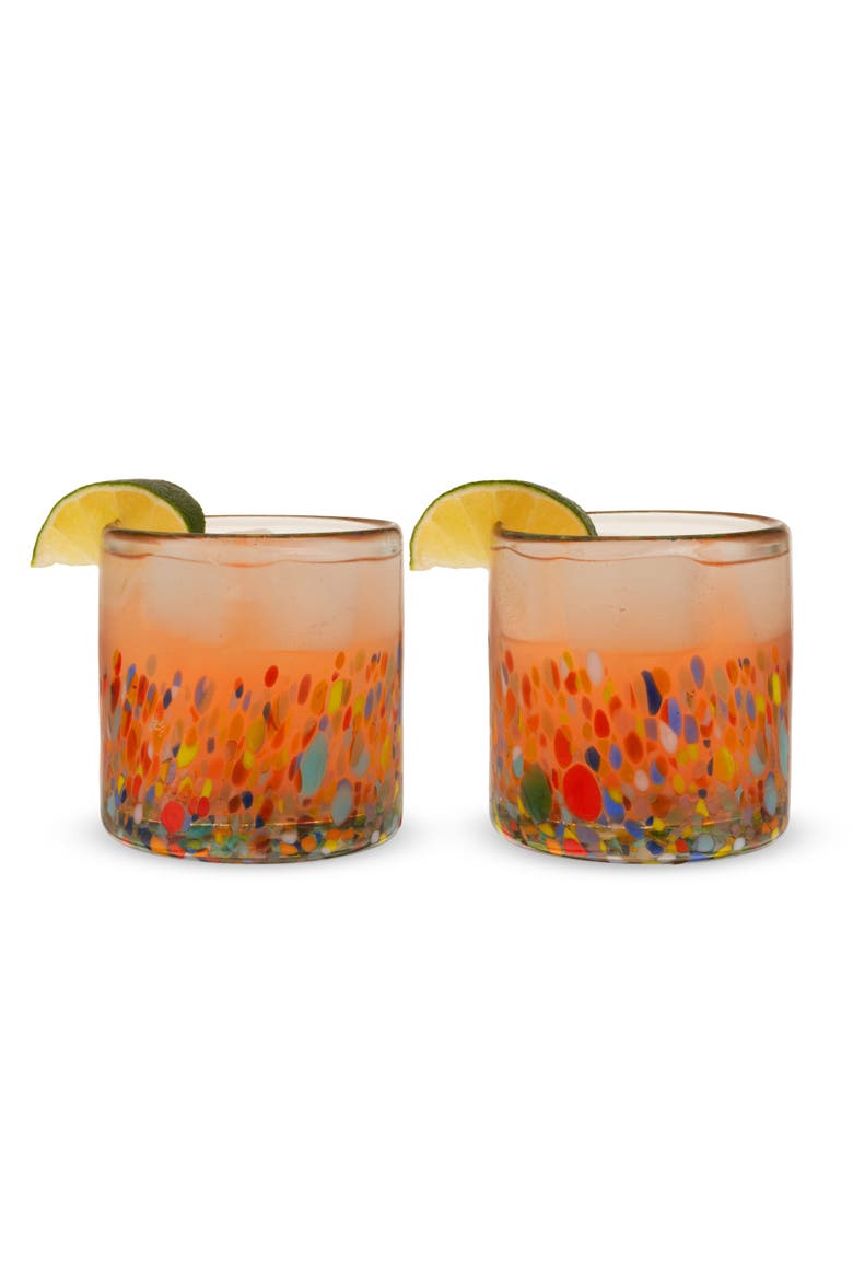 Segunda Vida Artistico Recycled Tumblers Set of 2, Main, color, Multicolor