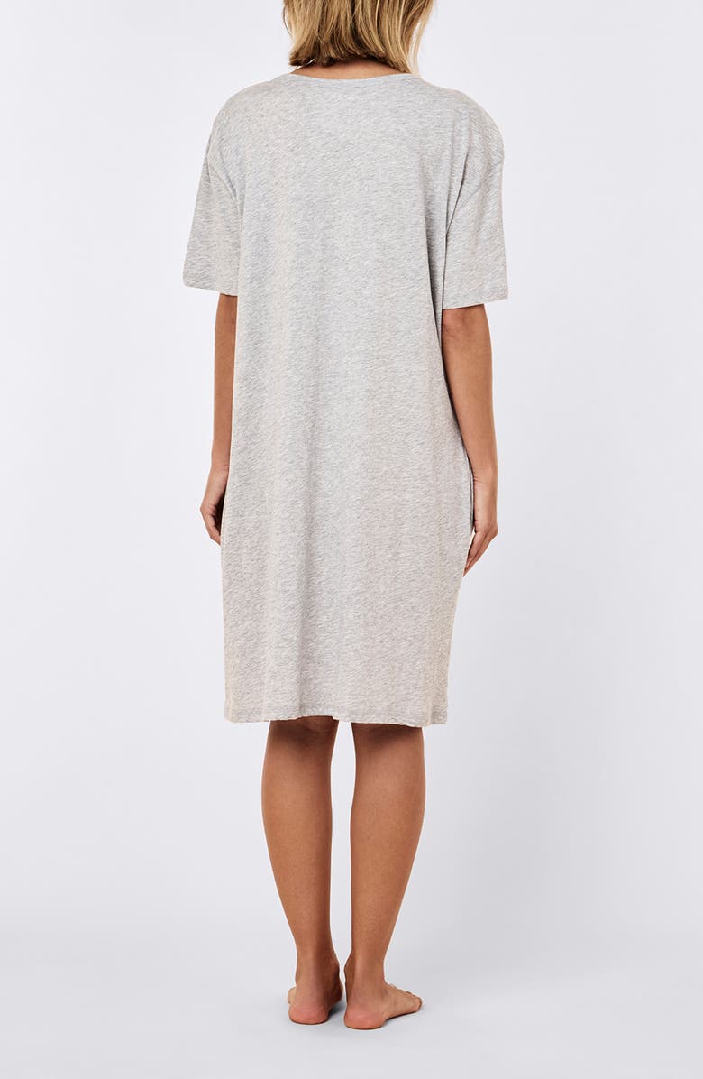 Papinelle Jada Organic Cotton Nightgown, Alternate, color, Grey