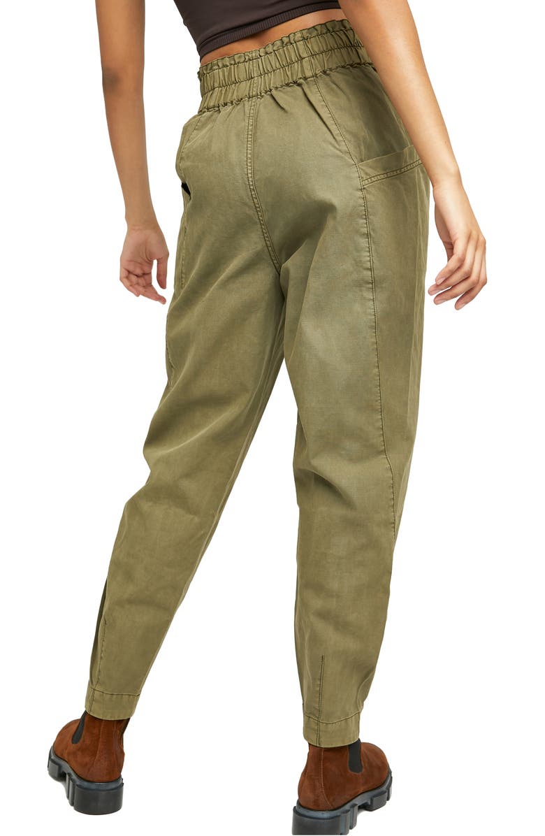Free People Ready to Run Cinch Waist Cotton Cargo Pants, Alternate, color, 