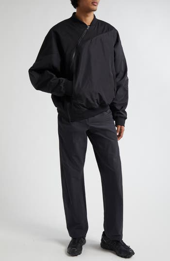 POST ARCHIVE FACTION 6.0 Asymmetric Zip Bomber Jacket Center POST ARCHIVE FACTION 6.0 Asymmetric Zip Bomber Jacket Center
