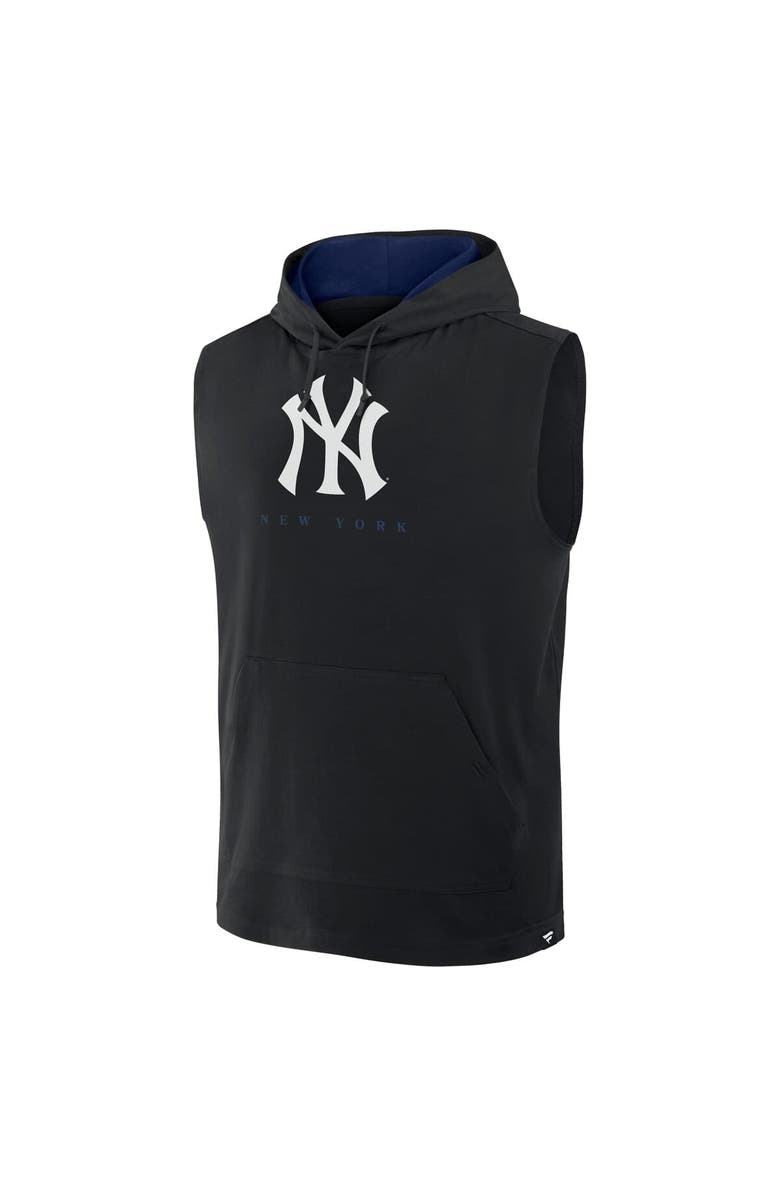 FANATICS Men's Fanatics Black New York Yankees Fire Speed Sleeveless Pullover Hoodie, Alternate, color, 