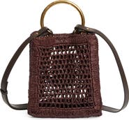 Chloé Mini Summer Banana Raffia Tote