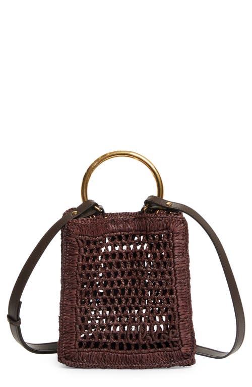 Chloé Mini Summer Banana Raffia Tote