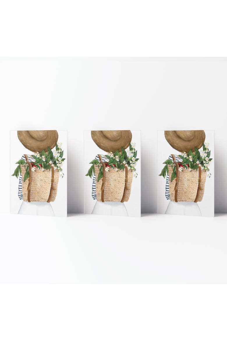 Everyday Greeting Card Pack (3ct) "Harvest Girl", Main, color, Multi-Pack