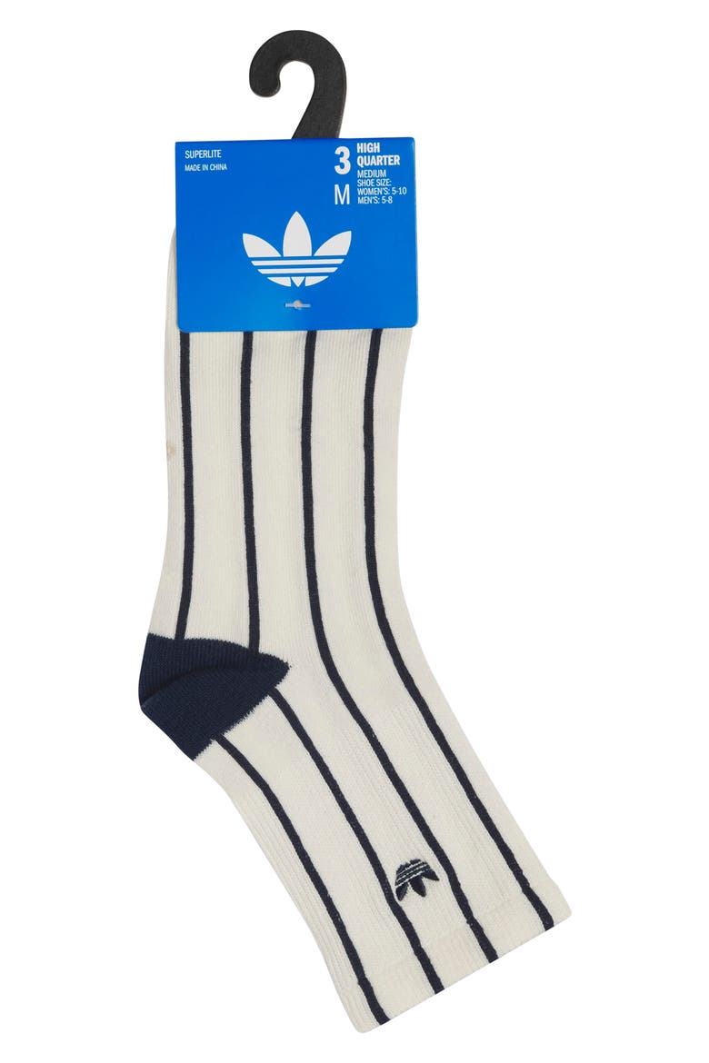 Originals Pack of 3 Quarter Socks, Alternate, color, VANILLA YELLOW/ INDIGO/ RED