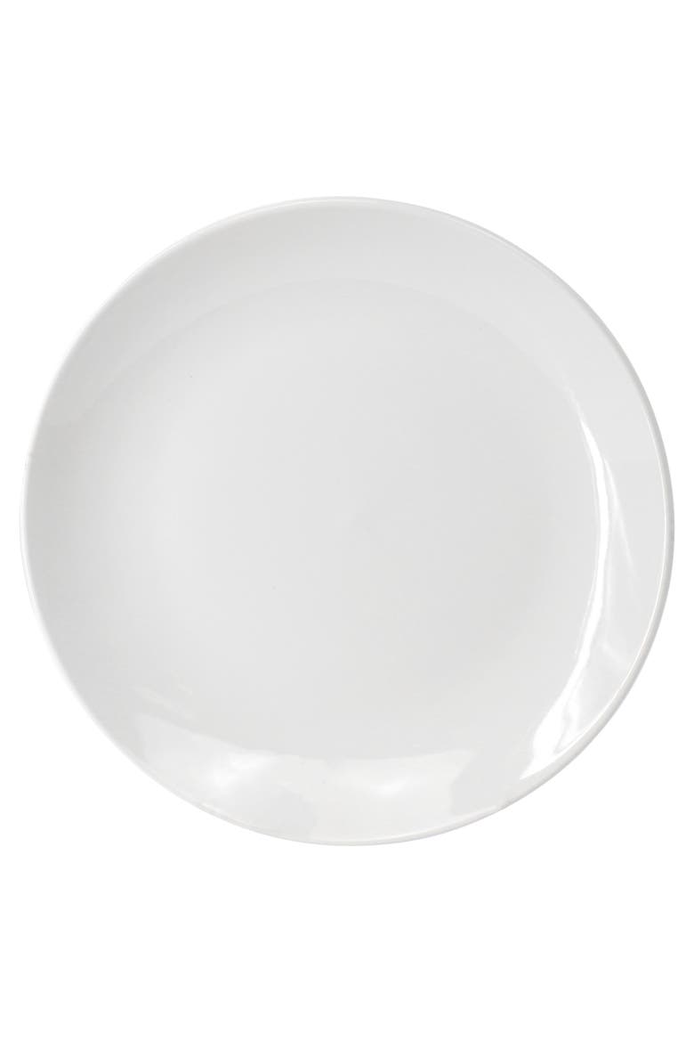Professional Kitchen 12 Piece Round Porcelain Salad Plate Set, Alternate, color, White
