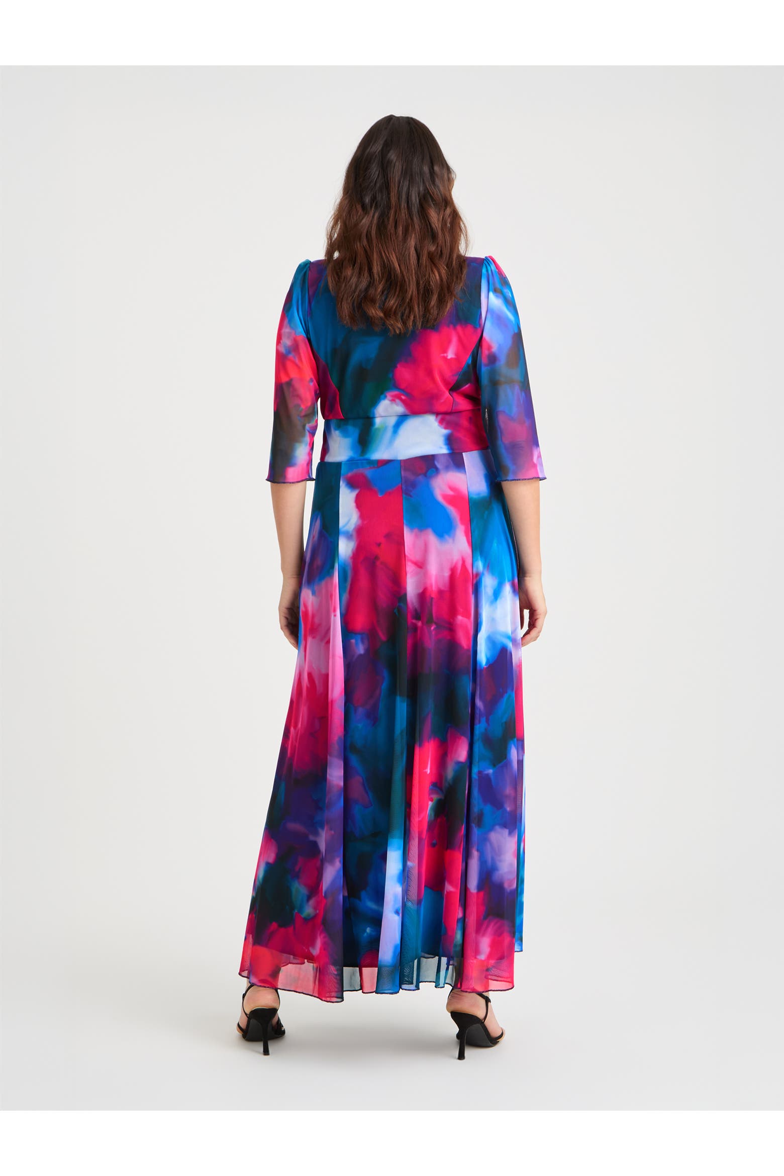 Abstract Calculation Scarlett & Jo Verity Abstract Print Maxi Gown (Women) | Nordstrom