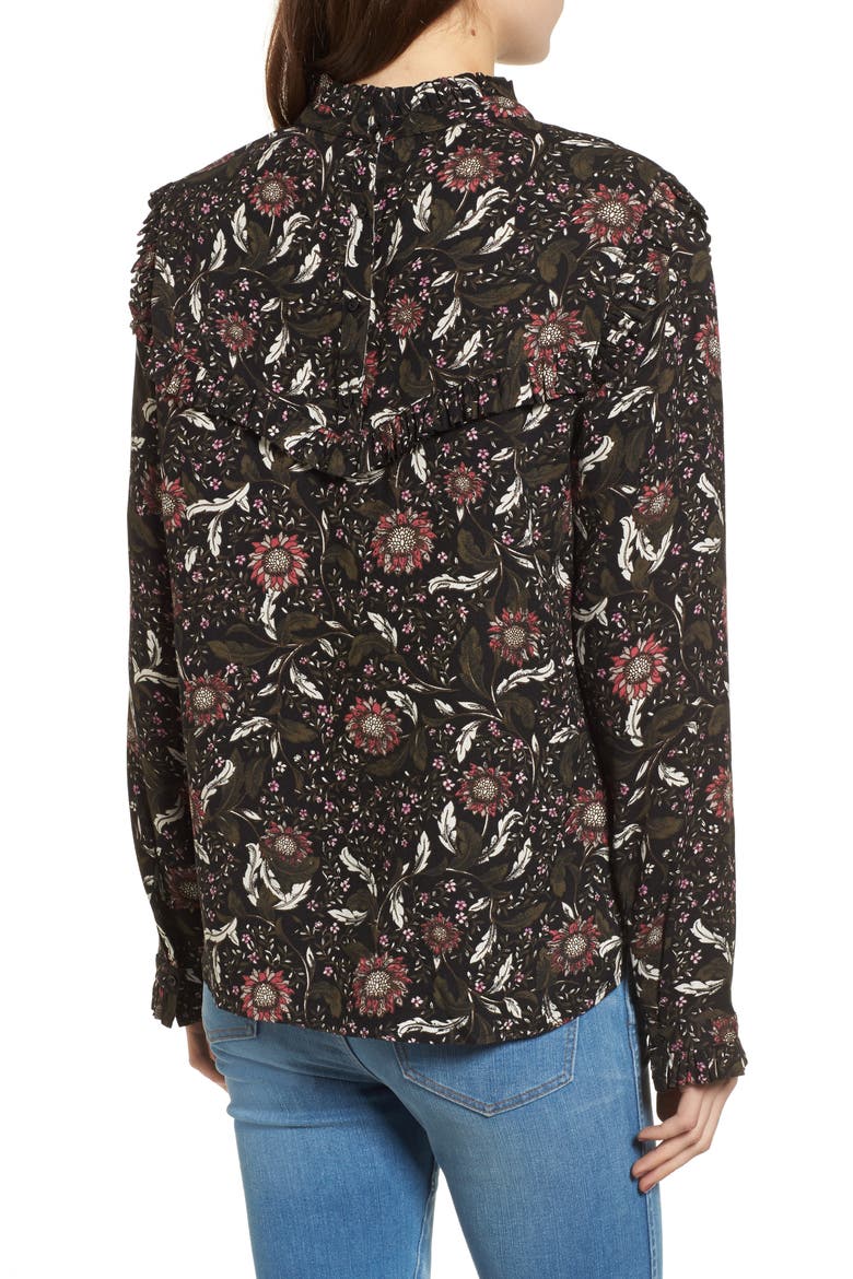 Ruffle Top, Alternate, color, BLACK CROWDED FLORAL
