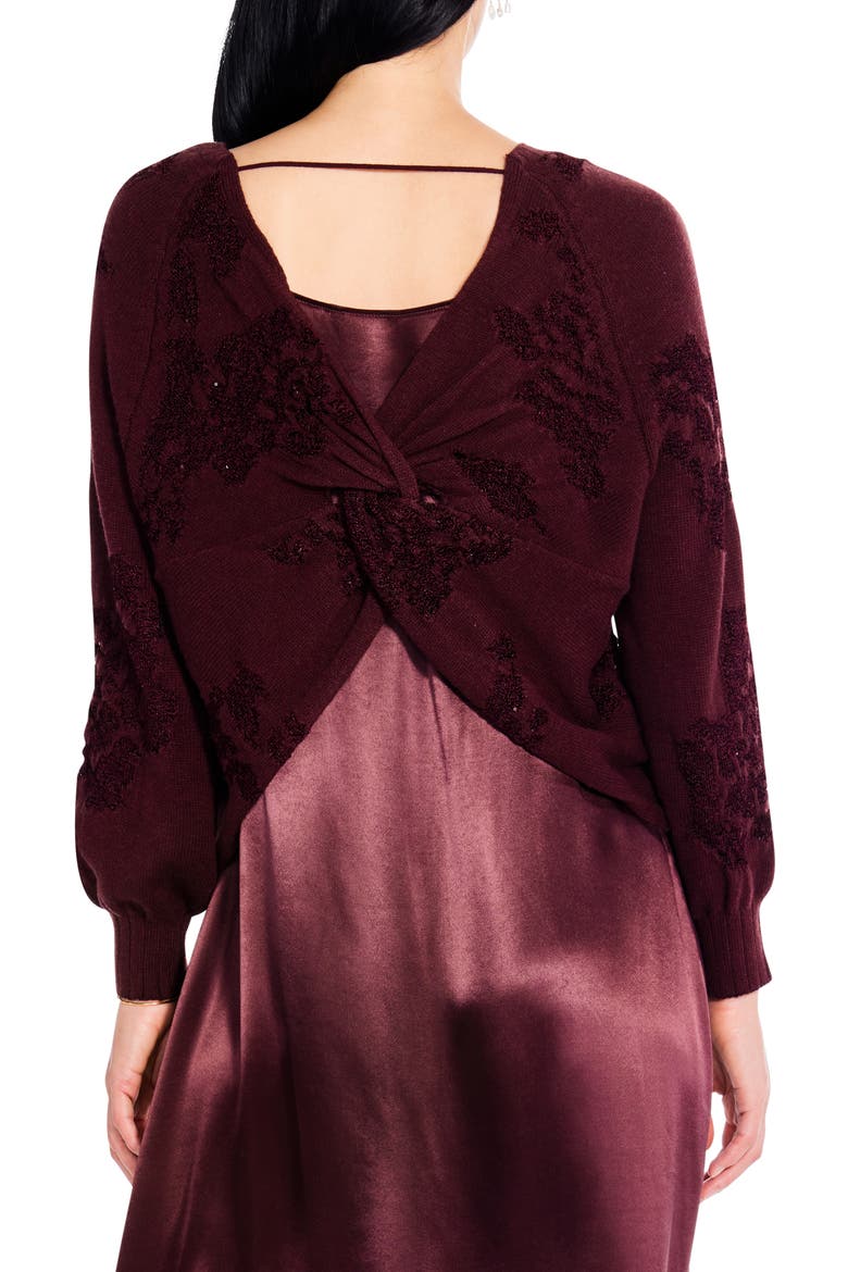 Twist It Up Sequin Sweater, Alternate, color, RED MULTI