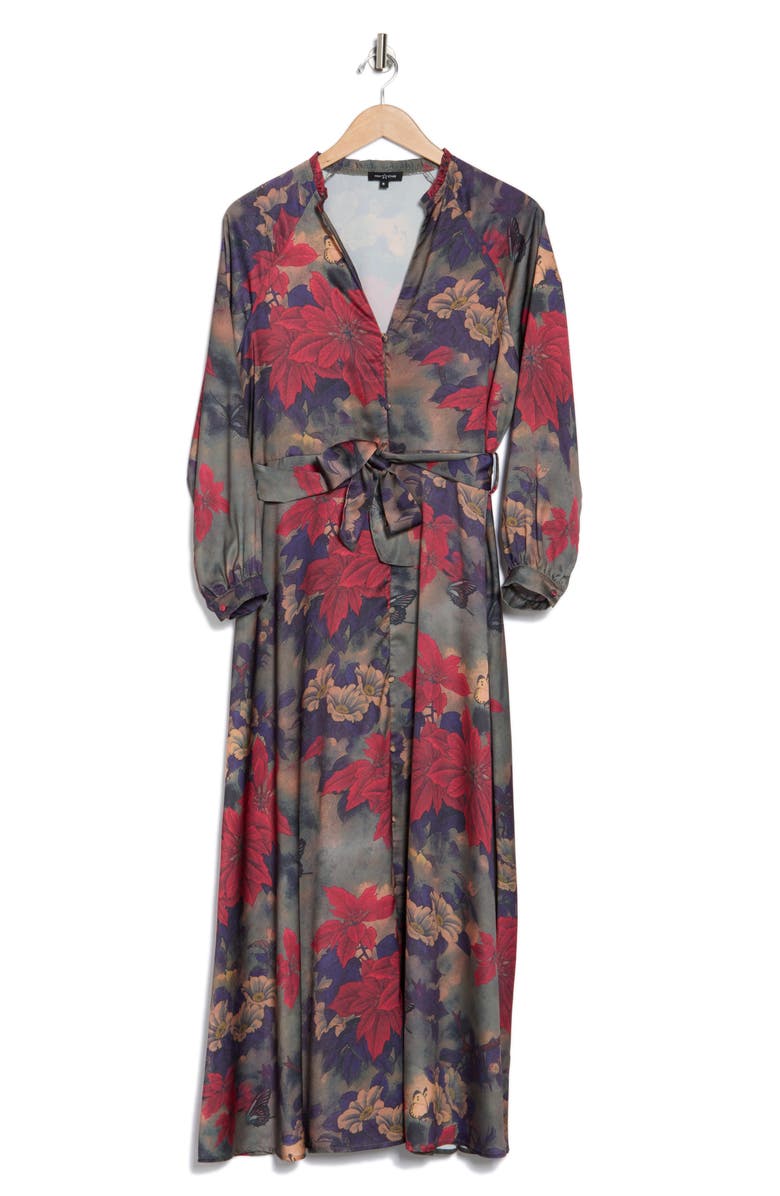 AREA STARS Fall Bouquet Button Down Dress, Alternate, color, 