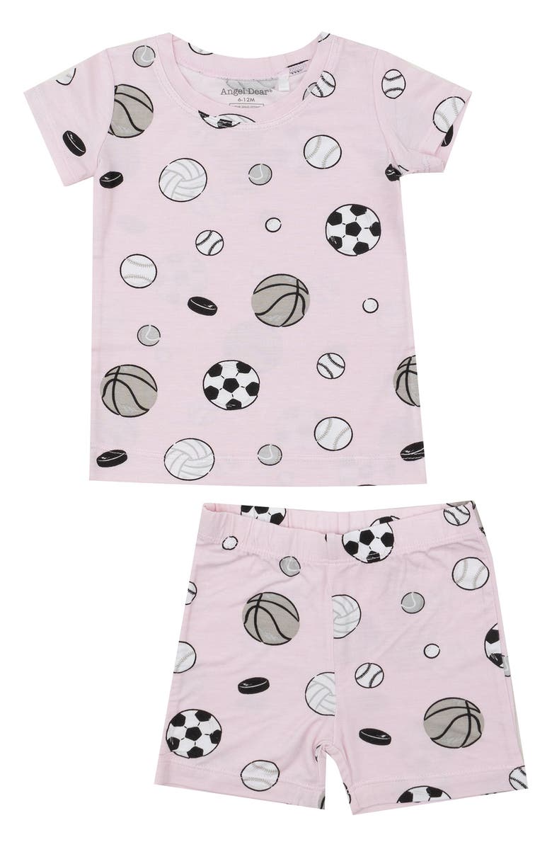 Angel Dear Pink Sportsballs Lounge Wear Set, Main, color, 