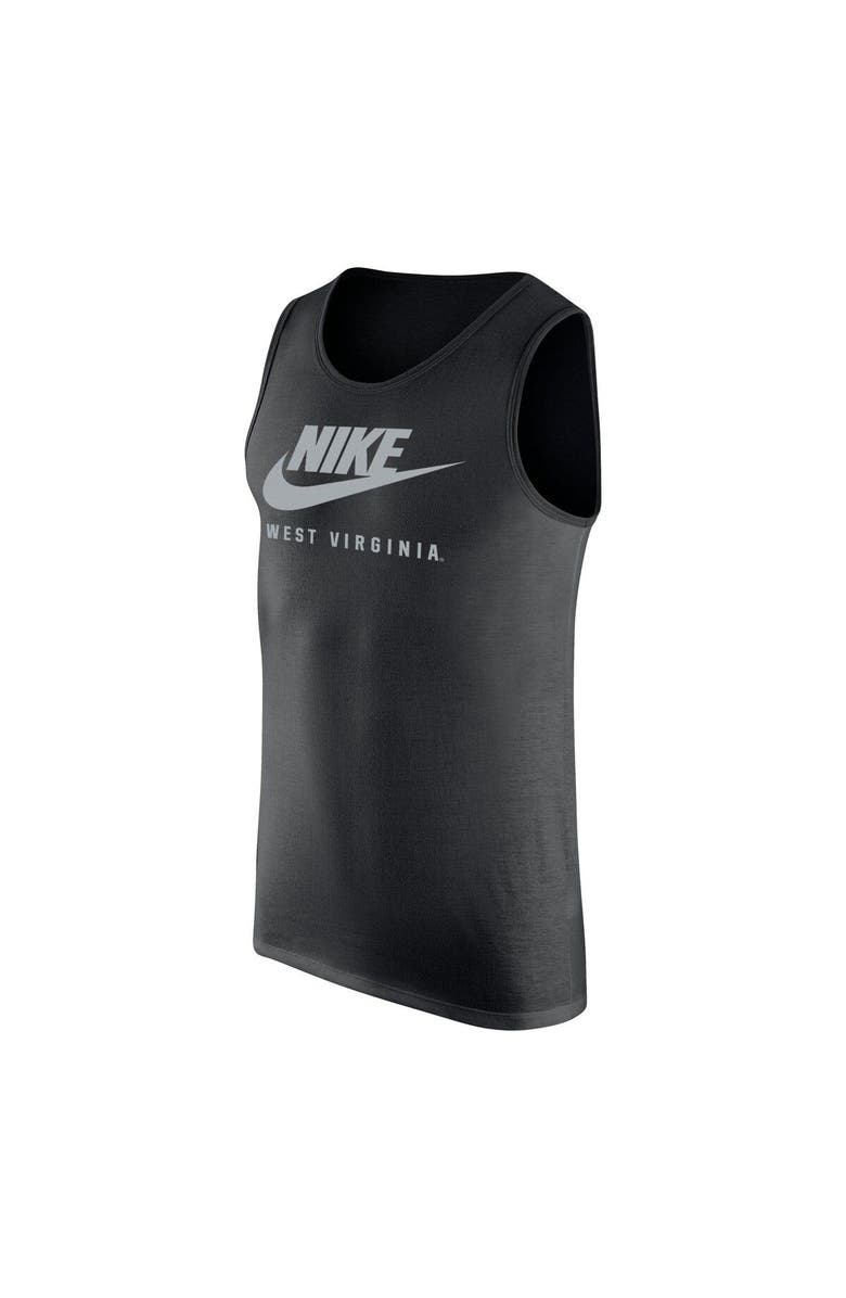 Nike Men's Nike Black West Virginia Mountaineers Futura Performance Scoop Neck Tank Top, Alternate, color, 