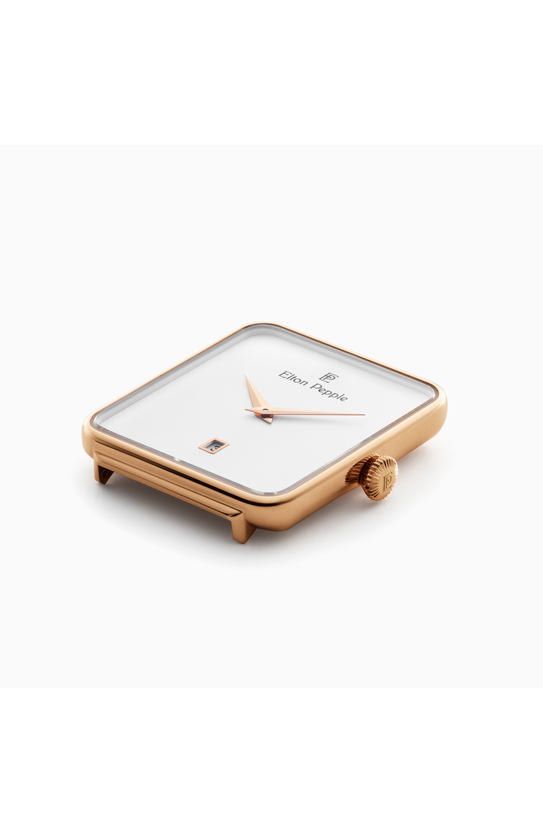 Elton Pepple Men's Classic Norwood, 38mm, Alternate, color, Eggshell White/Rose Gold