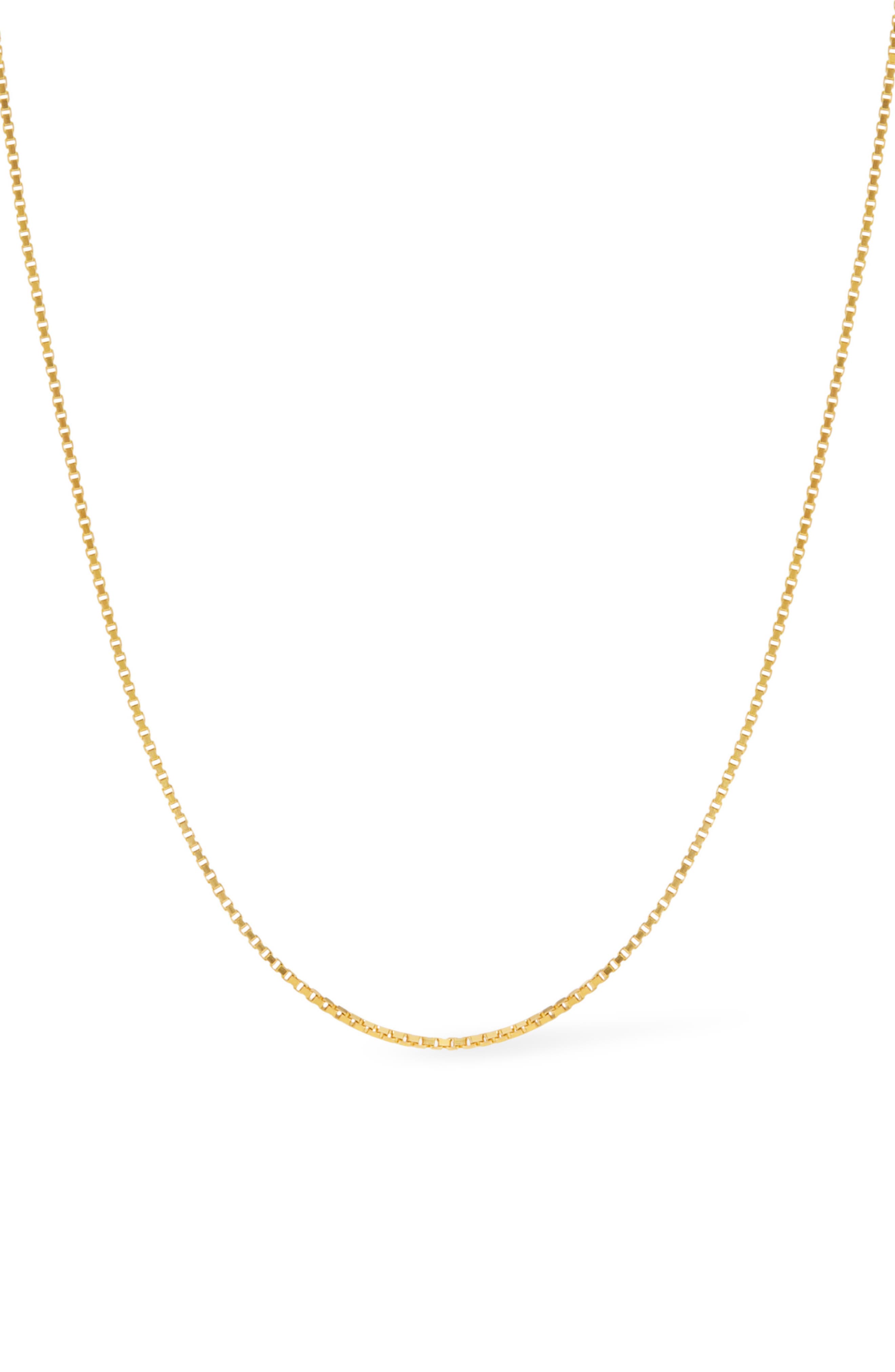 Ana Luisa Box Chain Necklace - Jo Gold 