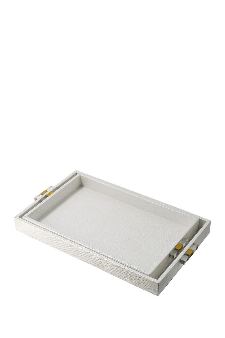 Deco Snakeskin Nesting Tray - Set of 2, Main, color, MULTI