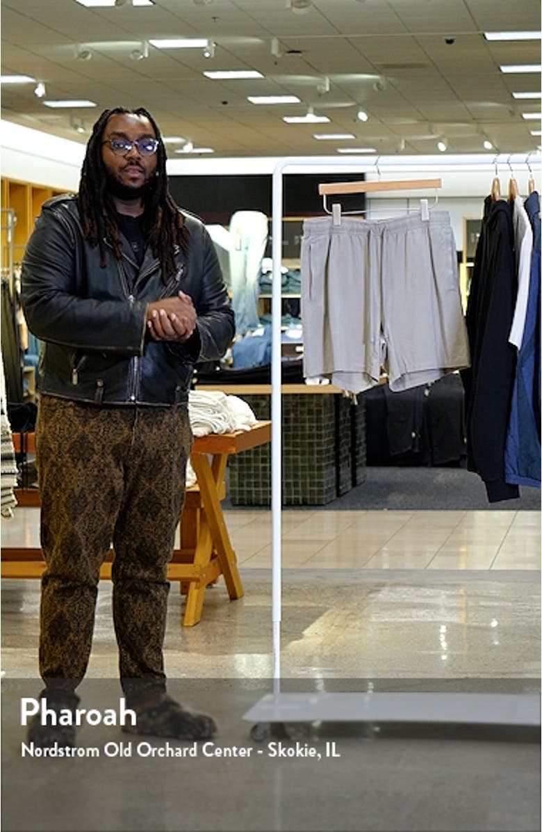 Stretch Cotton Blend Jersey Lounge Shorts, sales video thumbnail