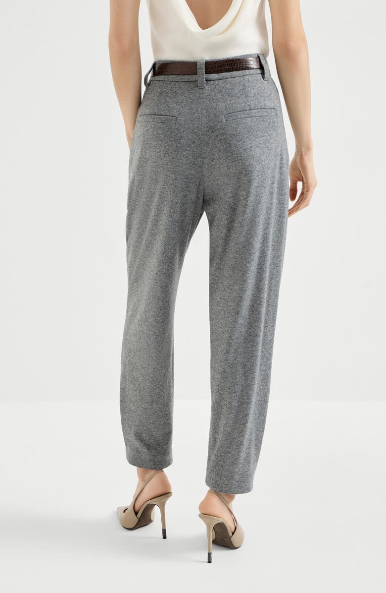 Brunello Cucinelli Cashmere jersey trousers, Alternate, color, Grey