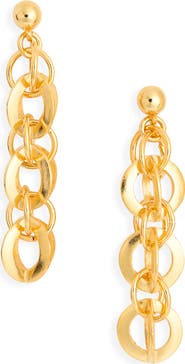 Kenneth Jay Lane Link Drop Earrings
