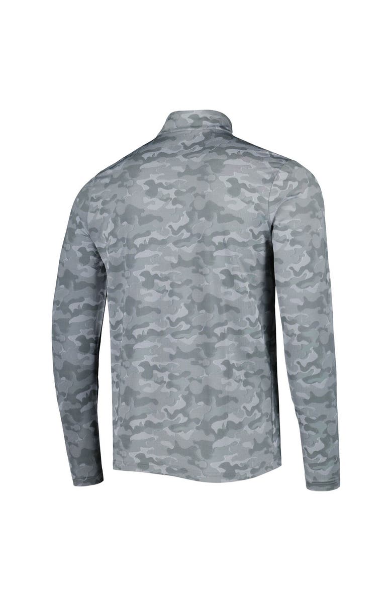 ANTIGUA Men's Antigua Gray Chicago Bears Brigade Throwback Quarter-Zip Top, Alternate, color, Gray