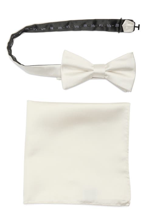 Silk Bow Tie & Pocket Square Set