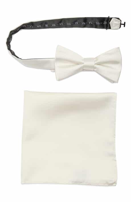 NORDSTROM RACK Silk Bow Tie & Pocket Square Set