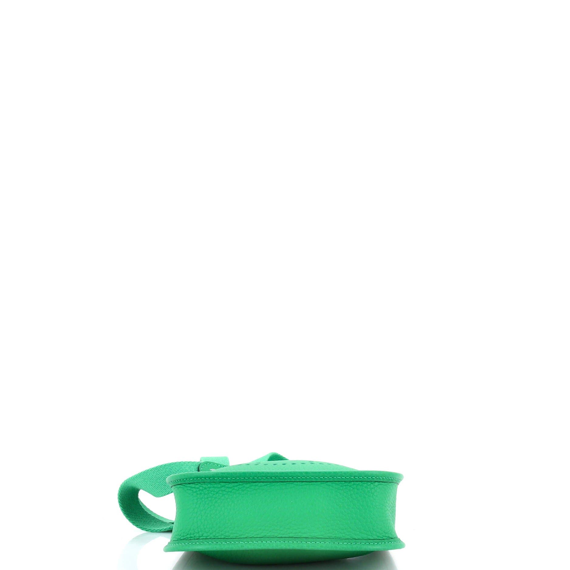 Pre-Owned Hermes Evelyne Bag Gen III Clemence TPM, Alternate, color, Green