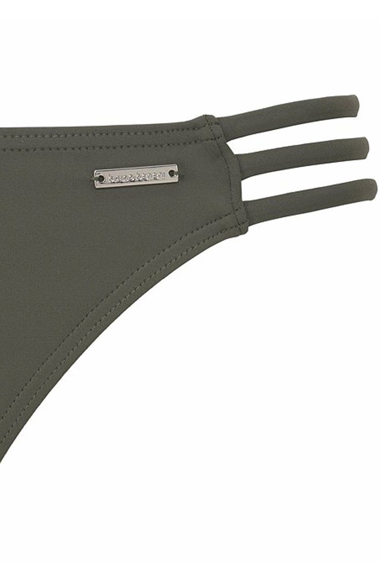LASCANA Strappy Classic Bikini Bottom, Alternate, color, Khaki