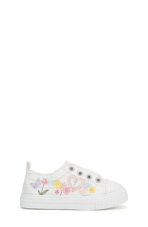 Shop Blowfish Malibu Kids' All Play Slip-on Sneaker In White Canvas