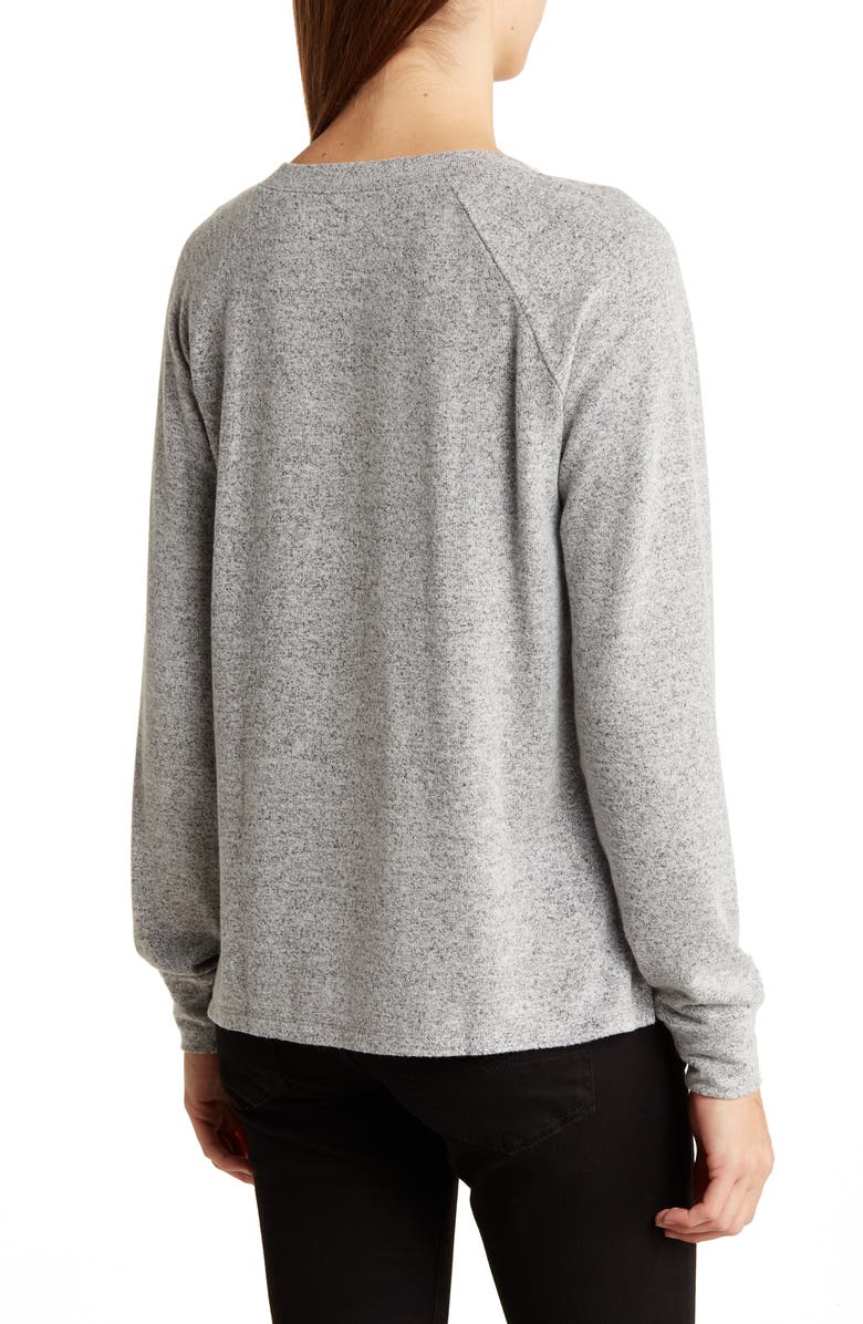 Lucky Brand V-Neck High-Low Pullover, Alternate, color, 