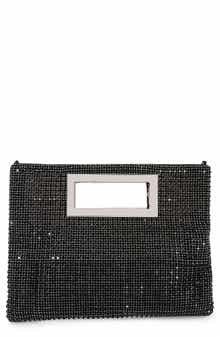 BERNESS Rhinestone Rectangular Clutch