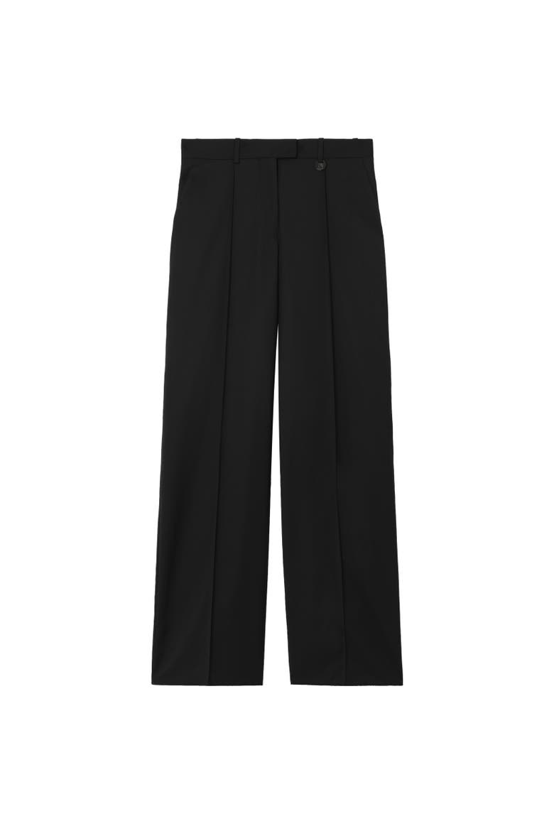 Wool Tailored Trousers, Alternate, color, Black