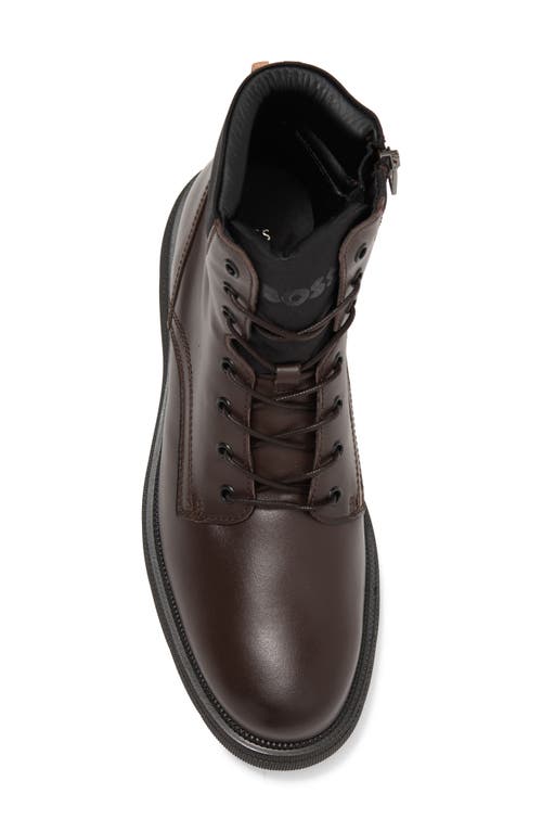 Hugo Boss Jacob Combat Boot In Brown