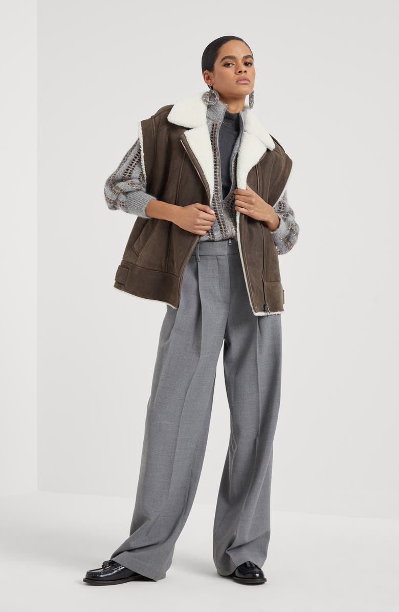 Brunello Cucinelli Dazzling Net cardigan, Alternate, color, 