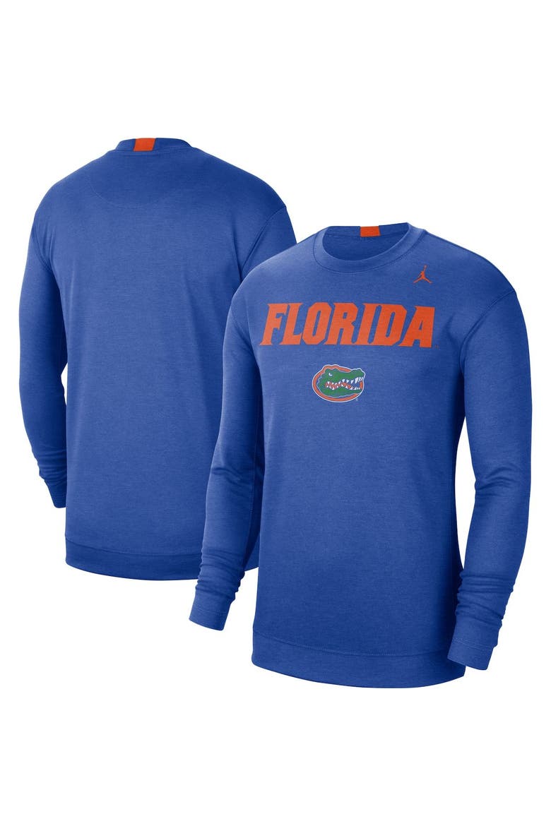 Men's Jordan Brand Royal Florida Gators 2021-22 Basketball Team Spotlight Performance Long Sleeve Top, Main, color, Royal