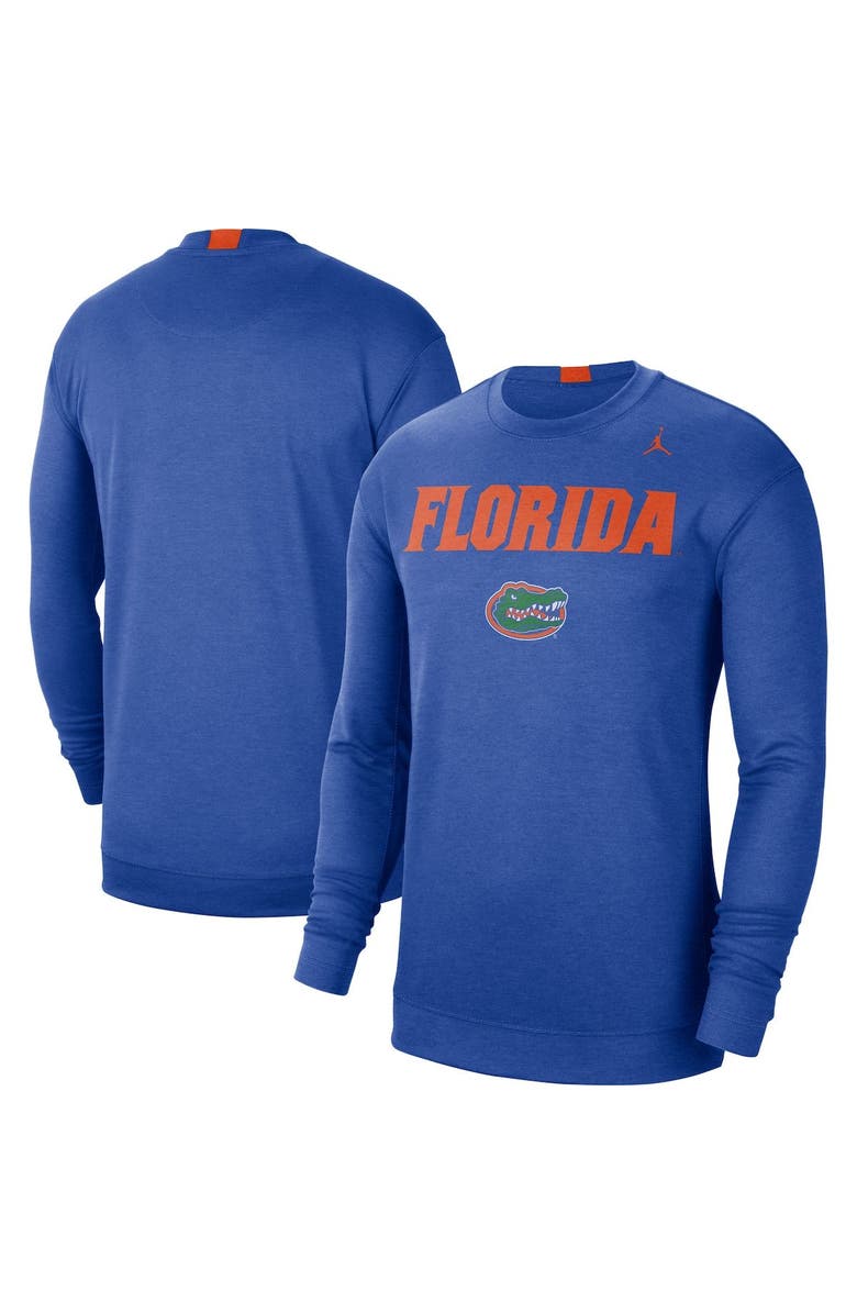 Jordan Brand Men's Jordan Brand Royal Florida Gators 2021-22 Basketball Team Spotlight Performance Long Sleeve Top, Main, color, 