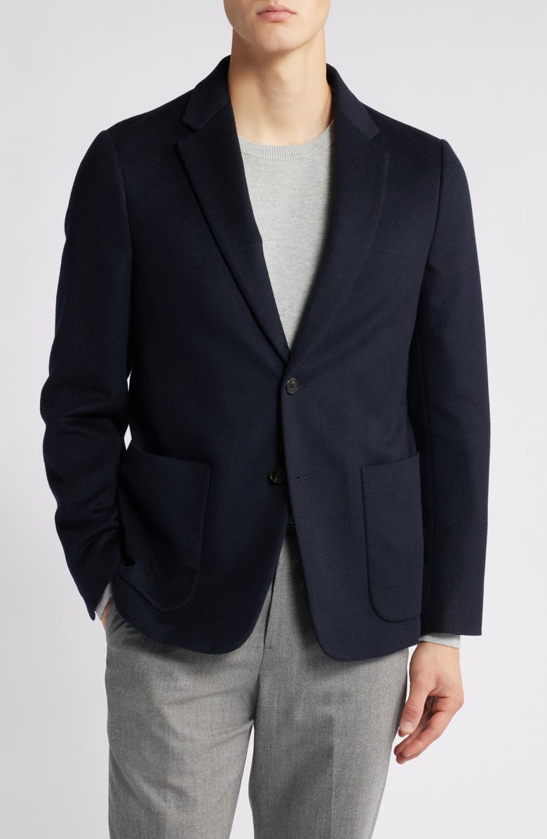 Theory Clinton Wool & Cashmere Blazer, Alternate, color, Dark Bltc