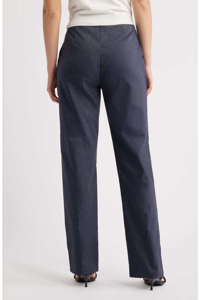 Pintuck Wide Leg Pull-On Pants, Alternate, color, INDIGO