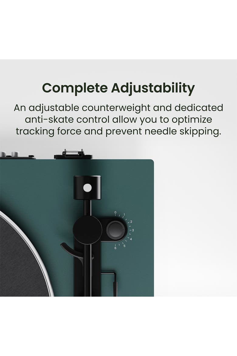 OBI3 Bluetooth 5.3 Turntable with Built-In Preamp, Alternate, color, Green