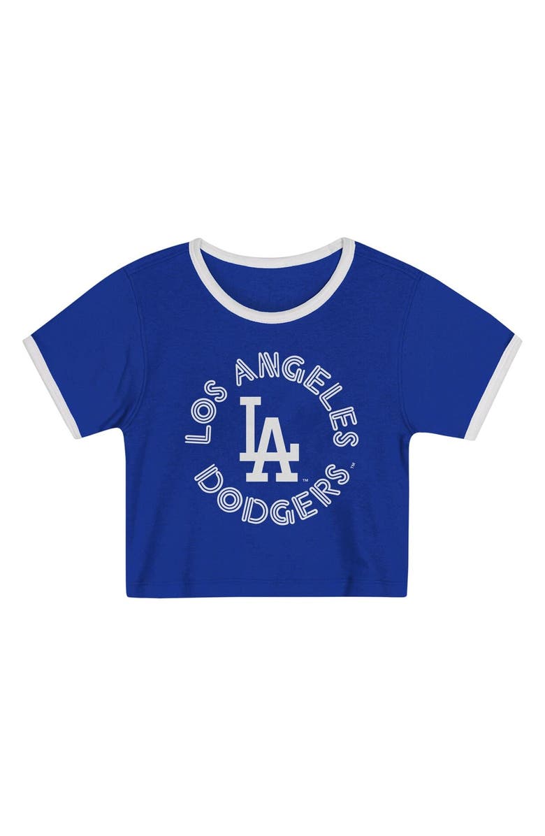 Outerstuff Girls Preschool Royal Los Angeles Dodgers Double Run T-Shirt & Shorts Set, Alternate, color, 
