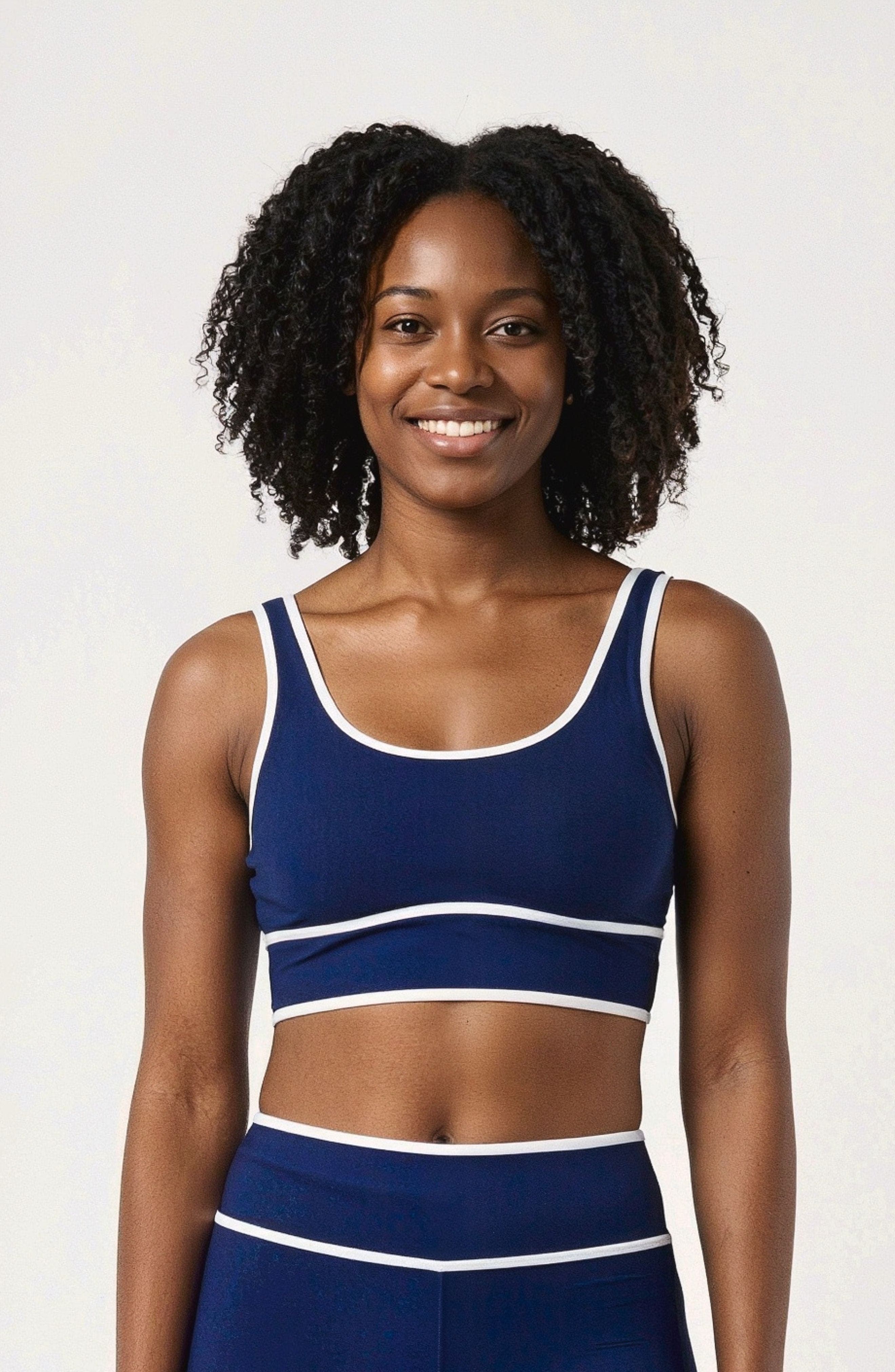selected Navy & White