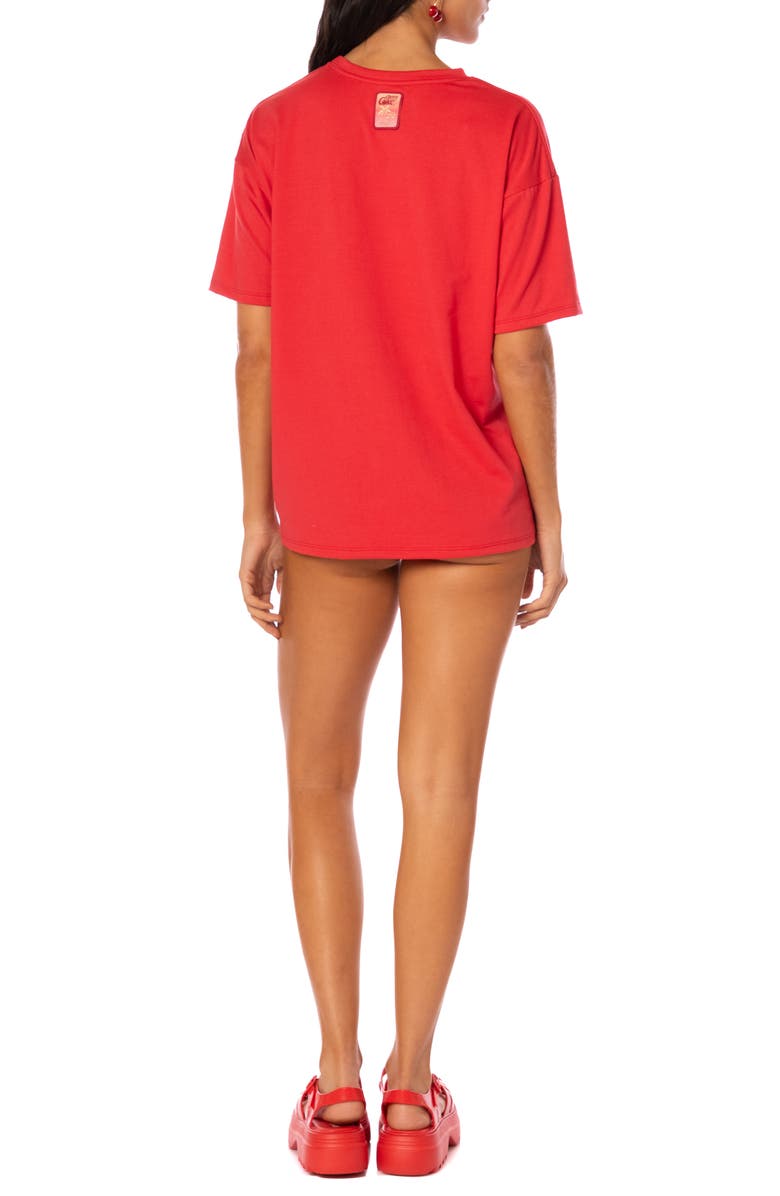 Maaji Summer Love Graphic Cover-Up T-shirt, Alternate, color, Red