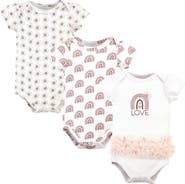 Hudson Baby Cotton Bodysuits 3-Pack