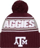New Era Men's New Era Maroon Texas A&M Aggies Bold Cuffed Knit Hat with Pom