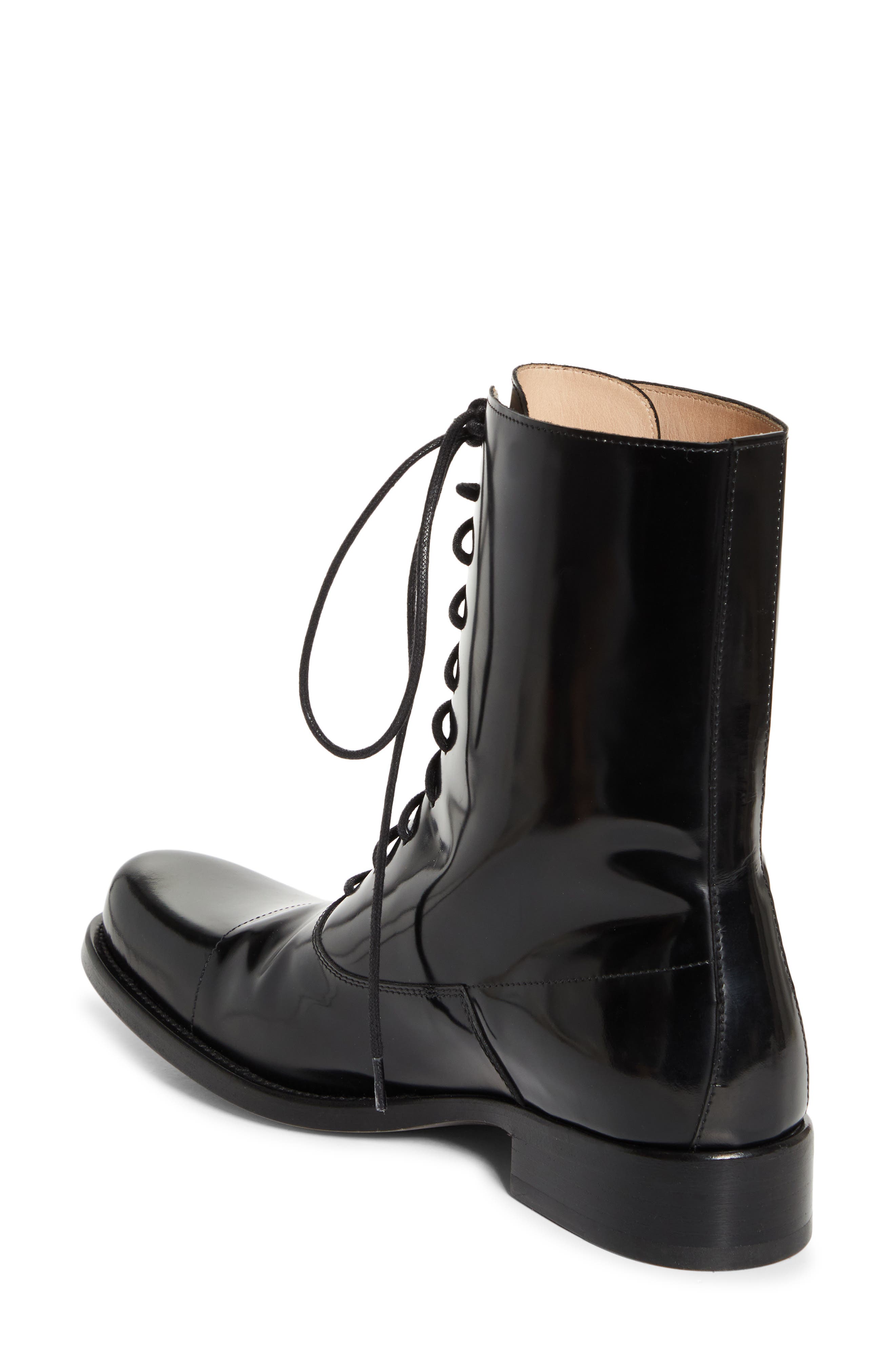 The Row Kai Combat Boot, Alternate, color, Black