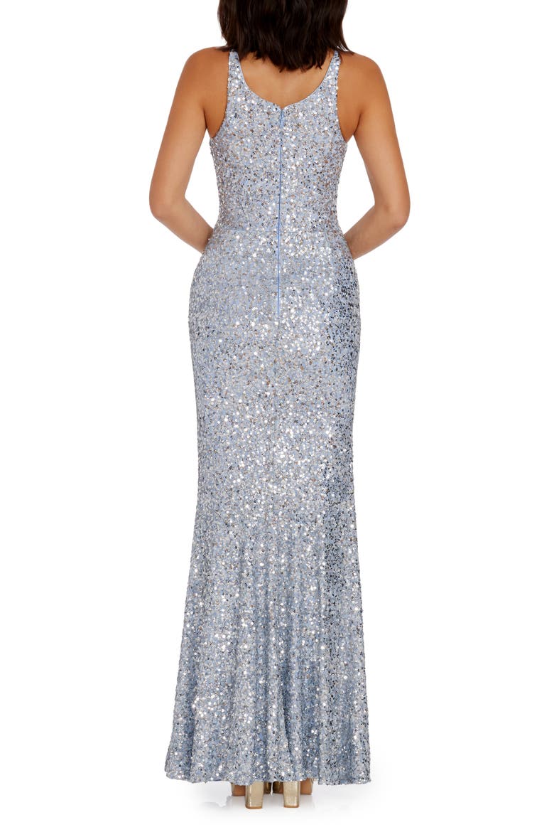 Iris Sequin Mermaid Gown, Alternate, color, PLATINUM MULTI