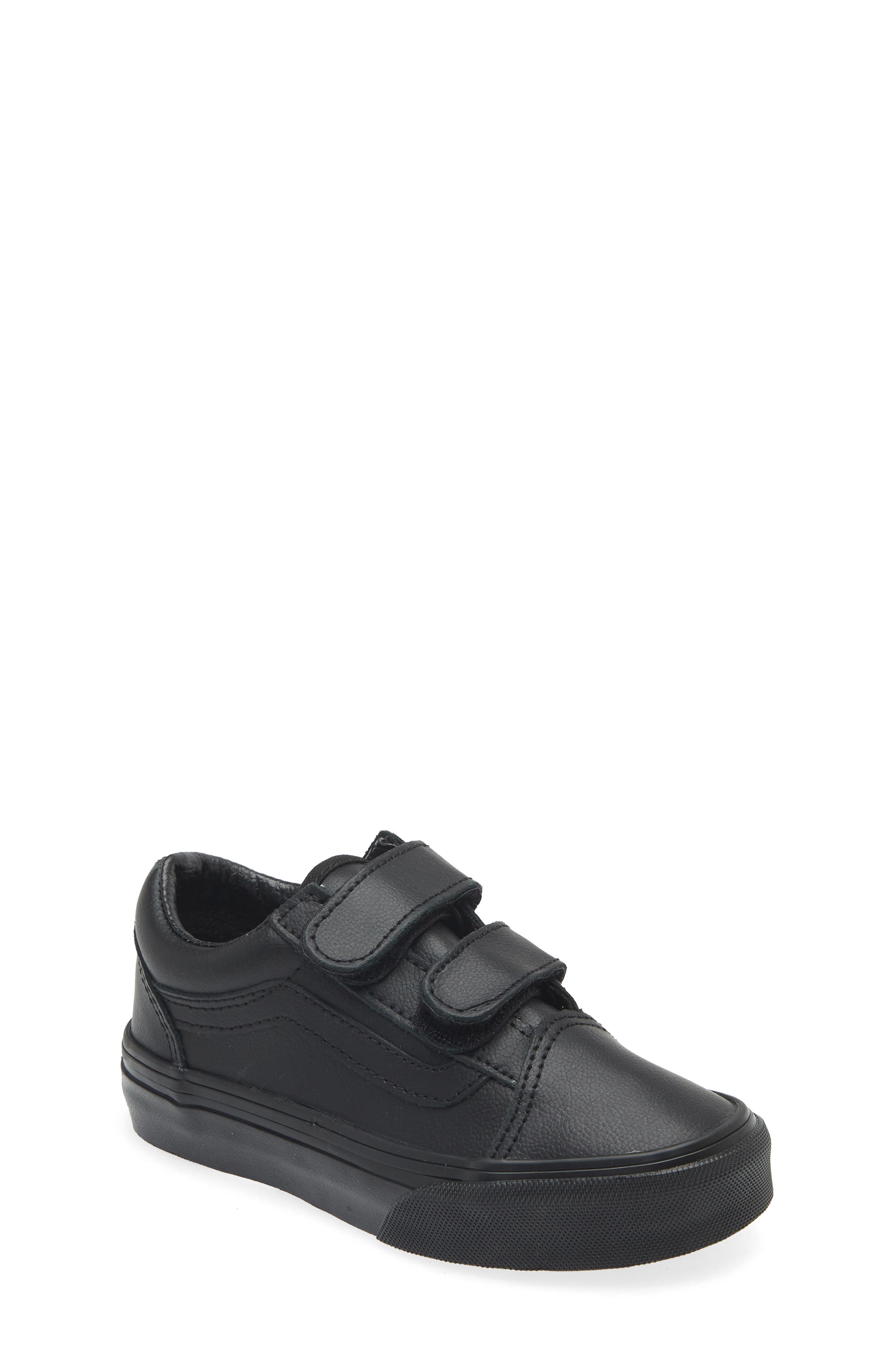 Vans Kids' Old Skool V Tumble Sneaker, Main, color, Classic Tumble Black Mono