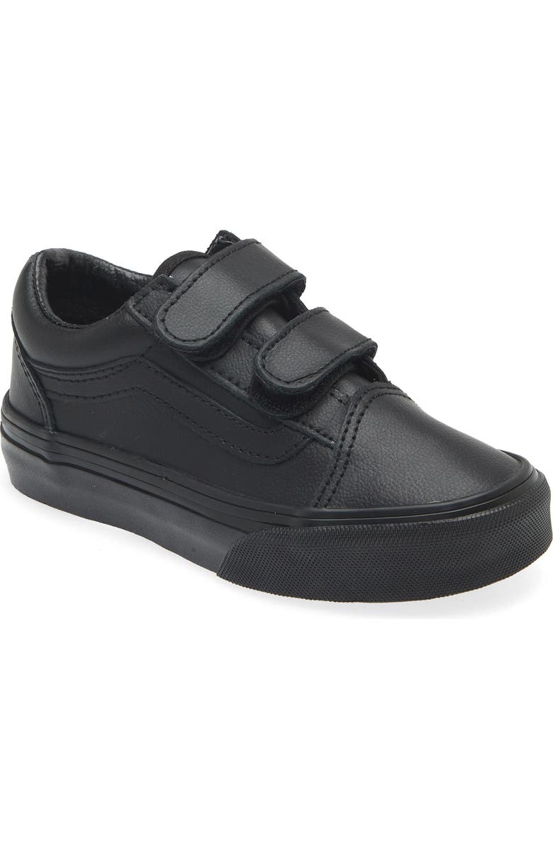 Vans Kids' Old Skool V Tumble Sneaker, Main, color, Classic Tumble Black Mono