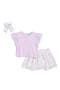 Kids' Eyelet Top, Skort & Hair Bow Set