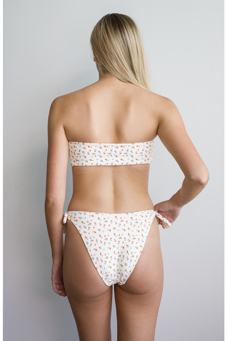 Bunny Knotted Bandeau Bikini Top, Alternate, color, Shortcake