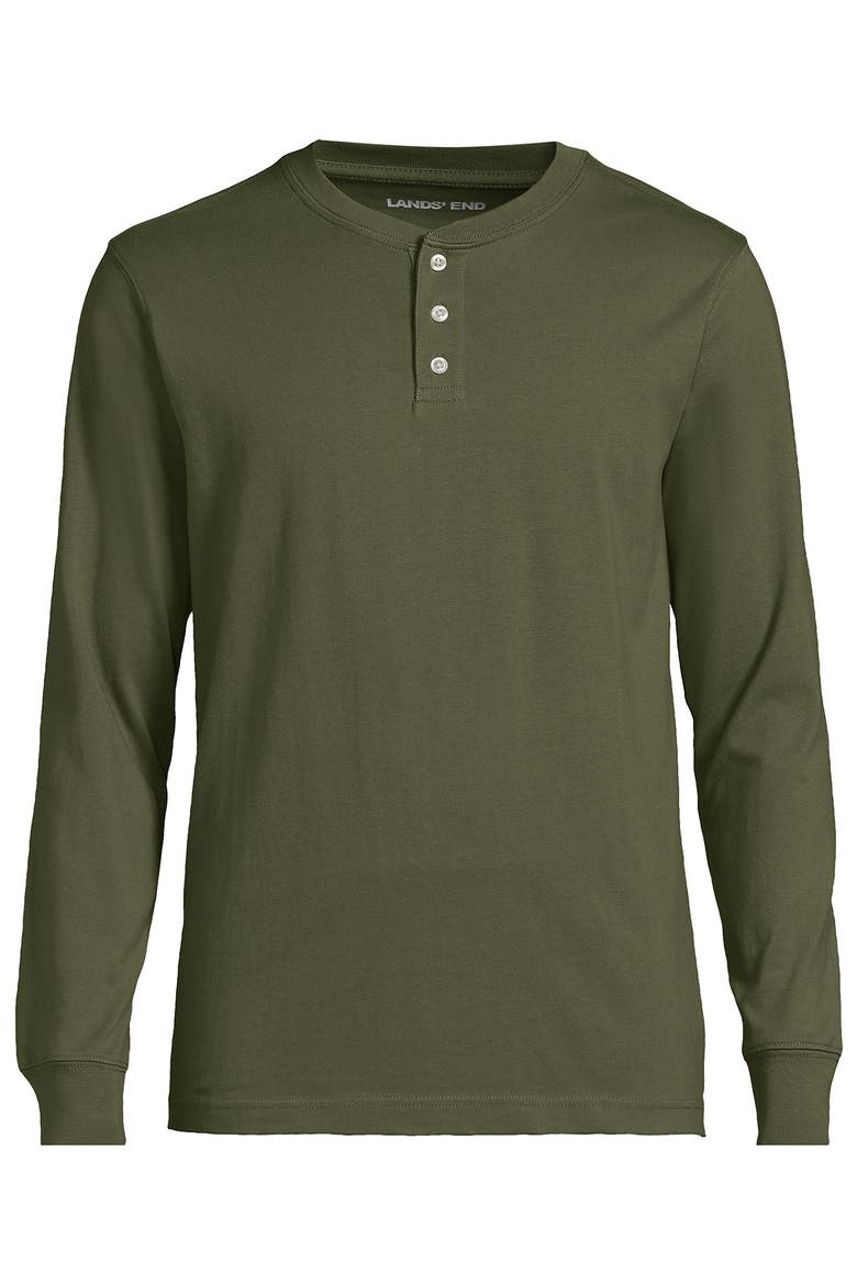 Super-T Long Sleeve Henley Shirt, Alternate, color, River Stone Green